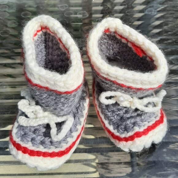 Handmade Baby Toddler Kids Anti-slip Floor Socks Shoes Slippers for 0-24 Months - Picture 3 of 8